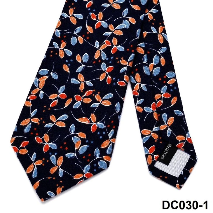 Stylish Brushed Cotton Tie Unique Prints Formal Casual And Wedding